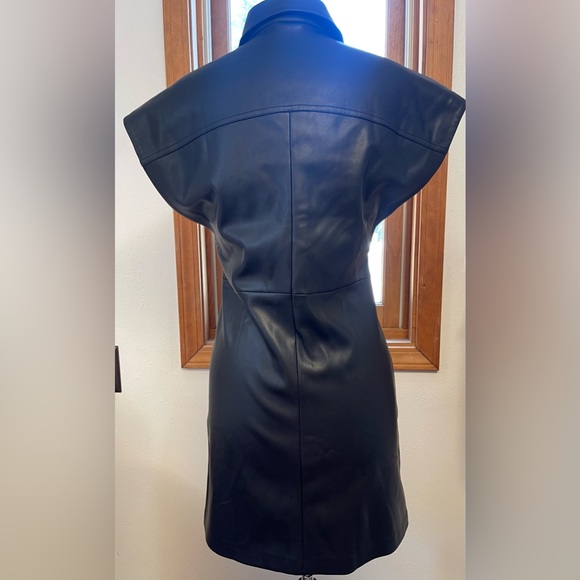 NWOT Zara Faux Leather Dress - Picture 4 of 5